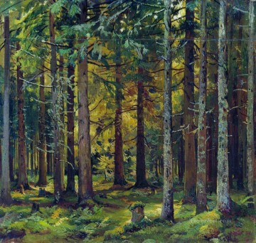 モミの森の古典的な風景イワン・イワノビッチの木 Oil Paintings